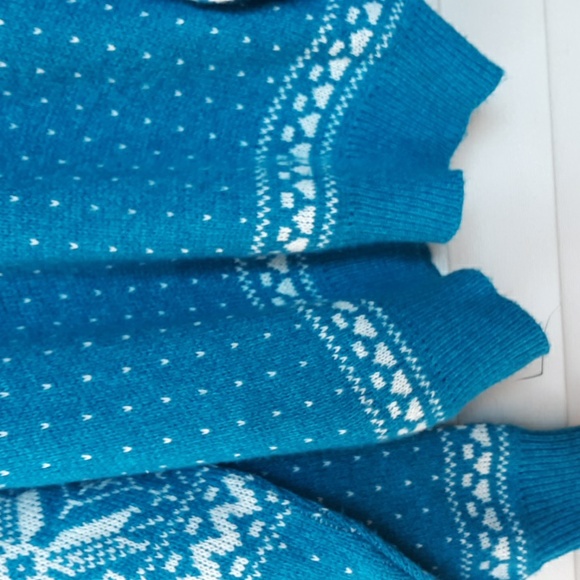 Vtg reed st james mens sweater snowflake Christmas size xl - Picture 4 of 4